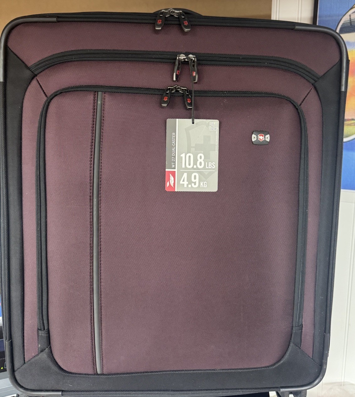 Victorinox Werks Traveler Upright 27” Wheeled Suitcase Purple Large Luggage Victorinox Werks Traveler Upright 27” Wheeled Suitcase Purple Large Luggage