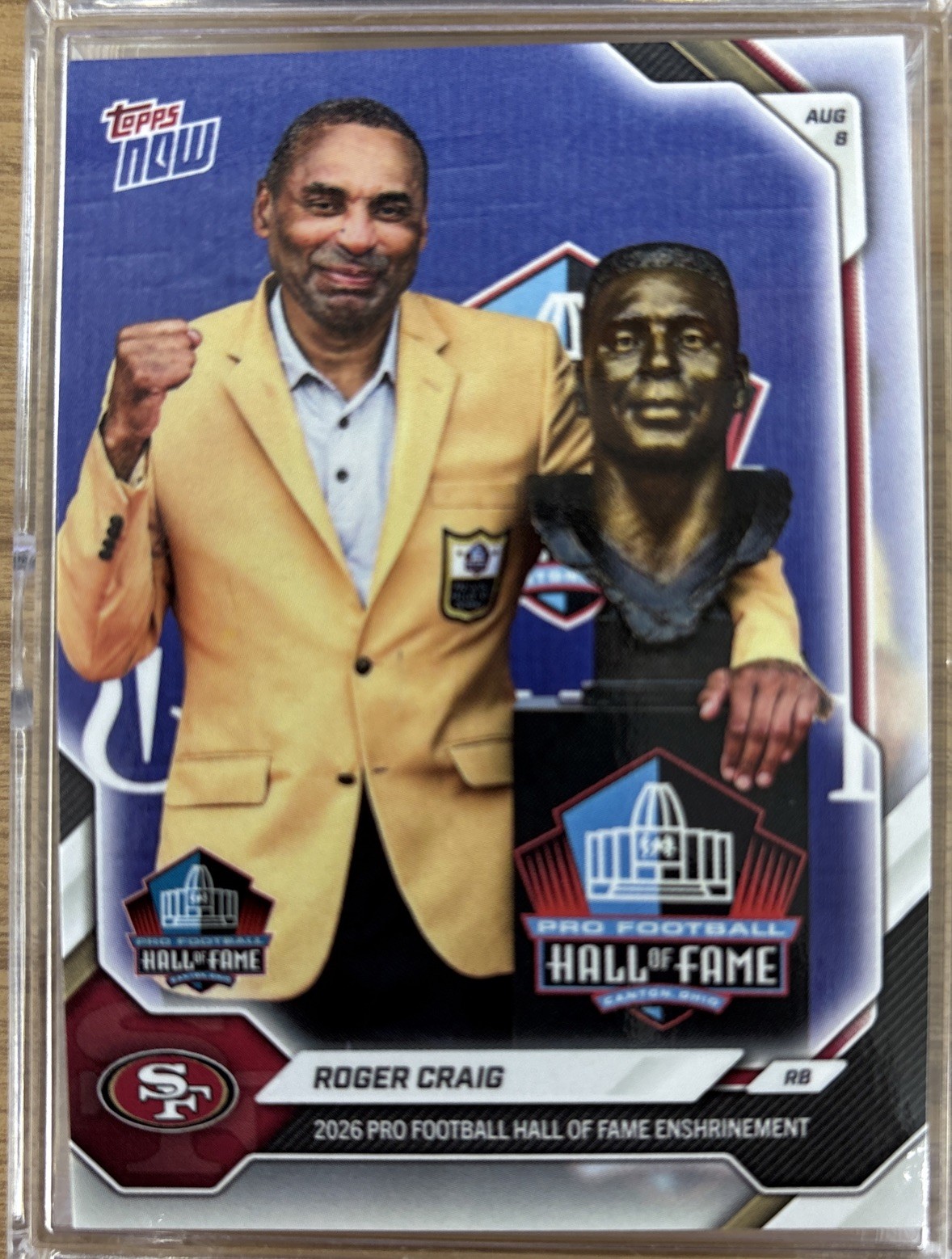 PRESALE Roger Craig Hall Of Fame HOF 2026 NFL Topps NOW Card OS02 PRESALE Roger Craig Hall Of Fame HOF 2026 NFL Topps NOW Card OS02