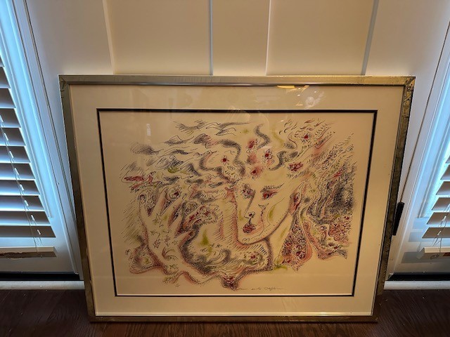 André Masson Viviane Original Surrealist Lithograph signed and numbered, 1970-19