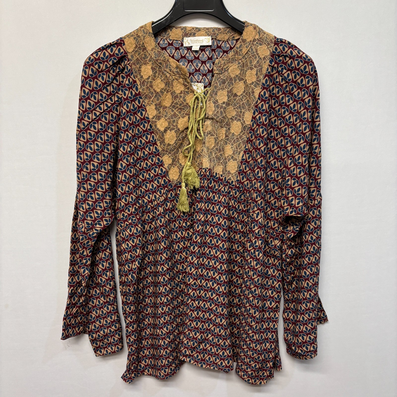 NWT Suzanne Betro Weekend Tunic Blouse Top Shirt Size 2X Long Sleeve D034 -3 NWT Suzanne Betro Weekend Tunic Blouse Top Shirt Size 2X Long Sleeve D034 -3