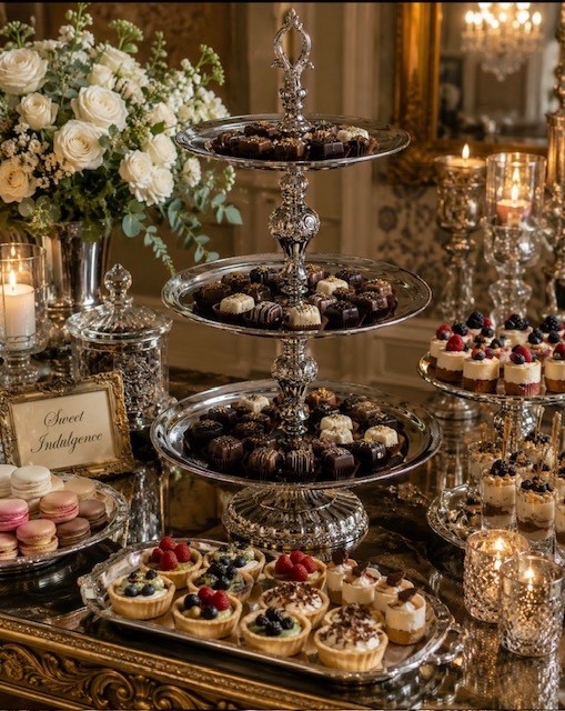 TIERED TRAY 3 TIERED CATERING TRAY COMMERCIAL OR HOME USE DESSERT APPETIZER TRAY