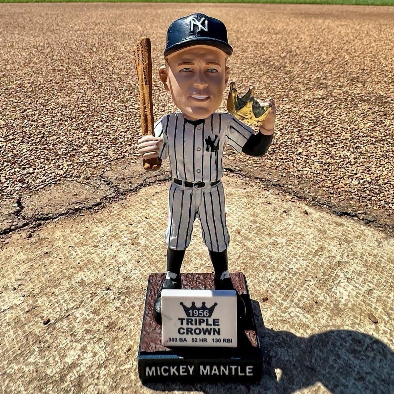 Mickey Mantle Mini Bobblehead New York Yankees Somerset Patriots 7/31/26 Mickey Mantle Mini Bobblehead New York Yankees Somerset Patriots 7/31/26