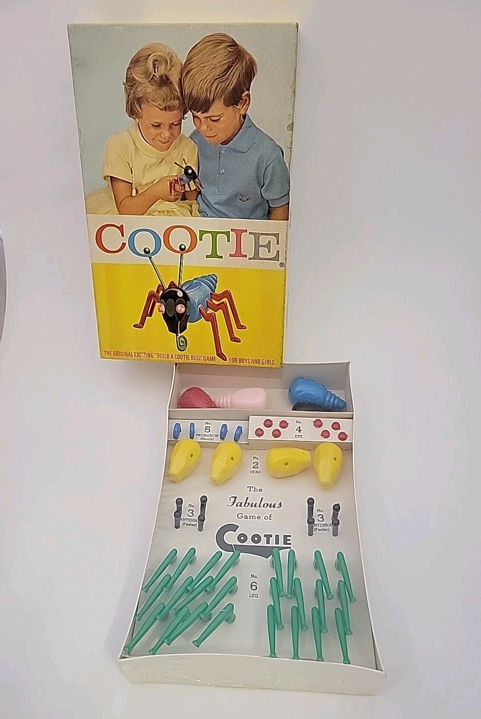 Vintage Cootie Board Game NEW & SEALED BOX Milton Bradley Original 1950s-60s NIB
