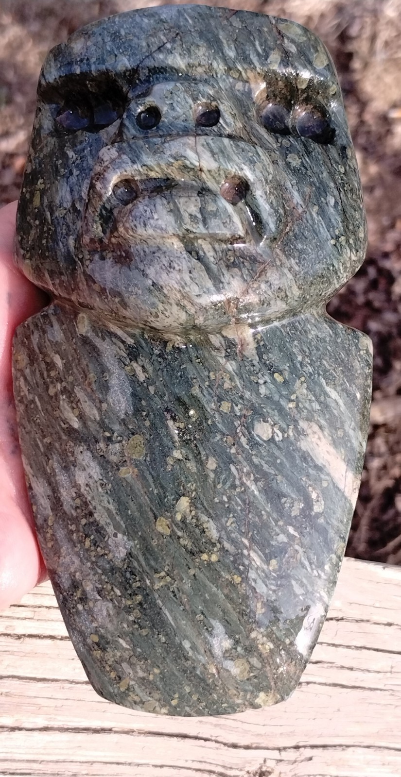 Olmec Mesoamerican Pre-colombian Jade Were-Jaguar Celt Artifact Olmec Mesoamerican Pre-colombian Jade Were-Jaguar Celt Artifact