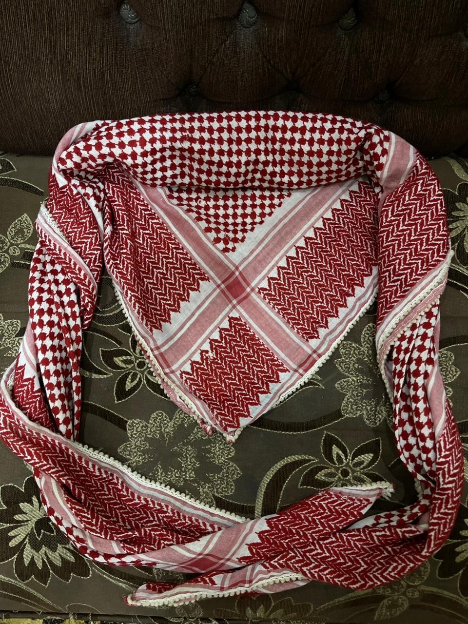 Original Jordanian Palestinian Traditional Shemagh, scarf. cotton شماغ