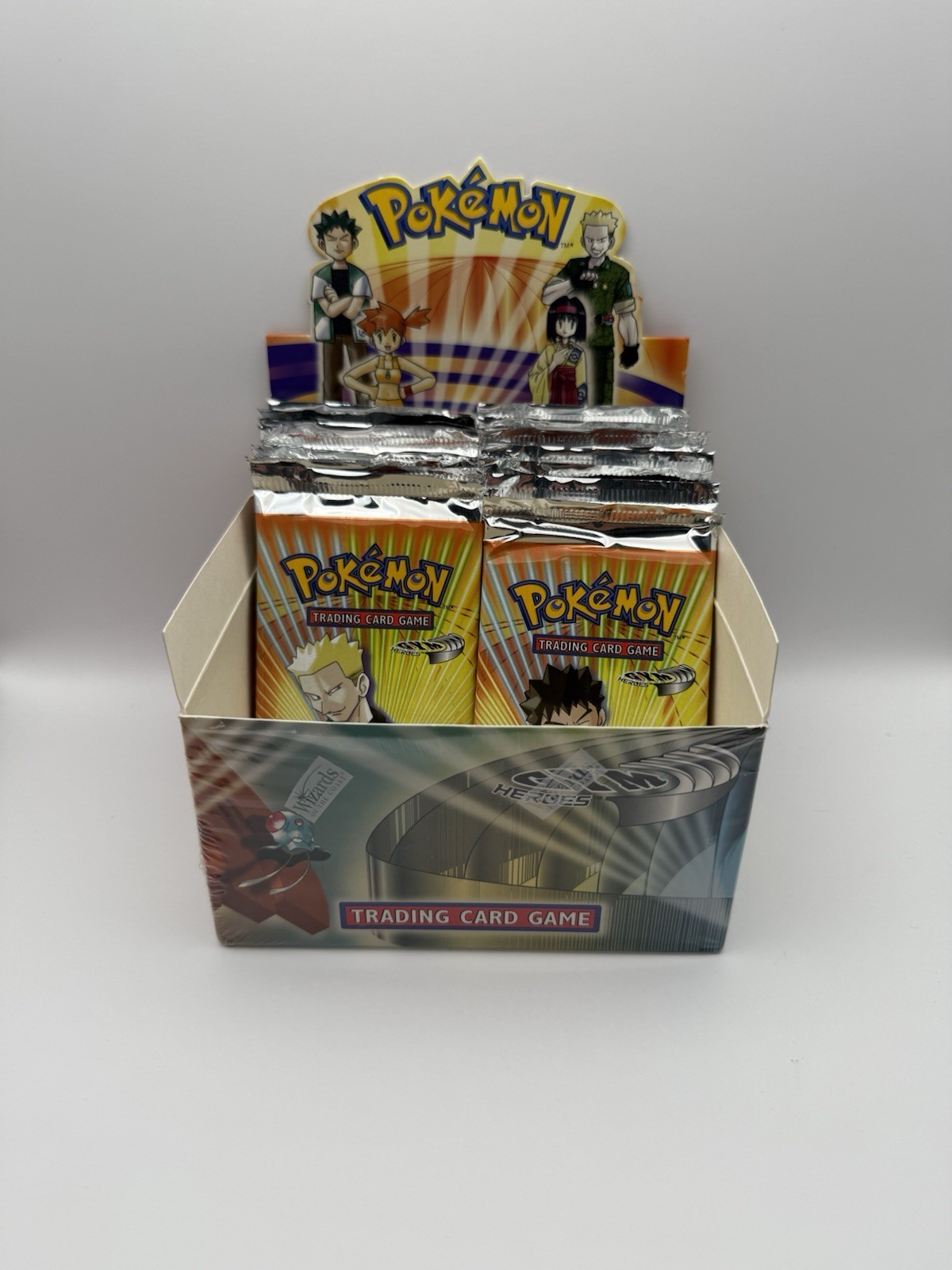 2000- Pokemon Gym Heroes 1ED Sealed Single (1) Booster Pack Box Fresh