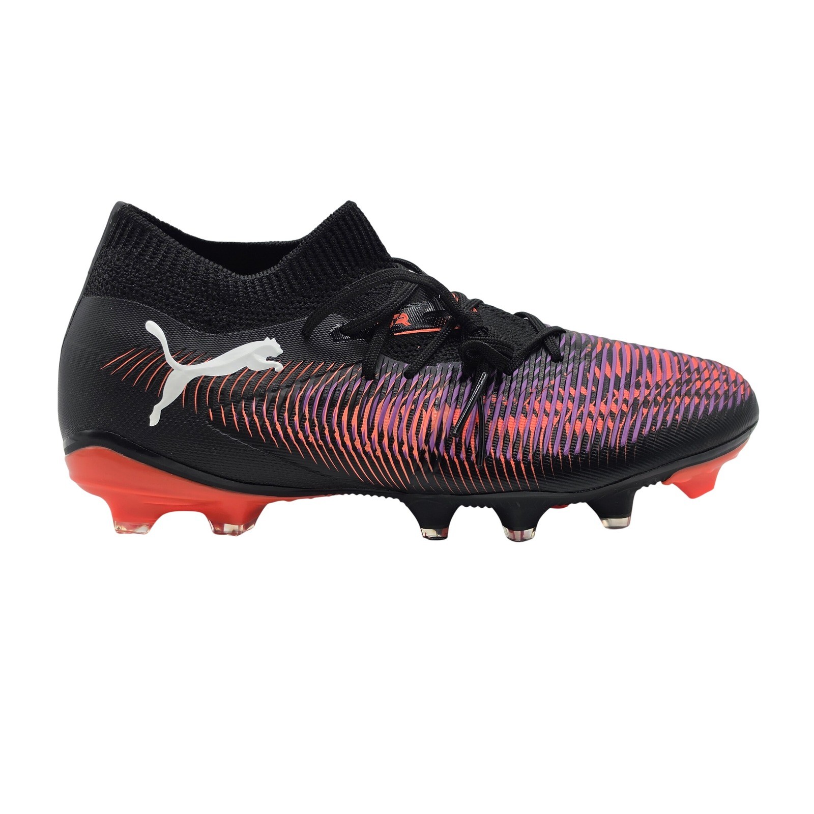 Puma Future 8 Match FG/AG Womens 7 Black Orange Purple Soccer Cleats 108382-01 Puma Future 8 Match FG/AG Womens 7 Black Orange Purple Soccer Cleats 108382-01
