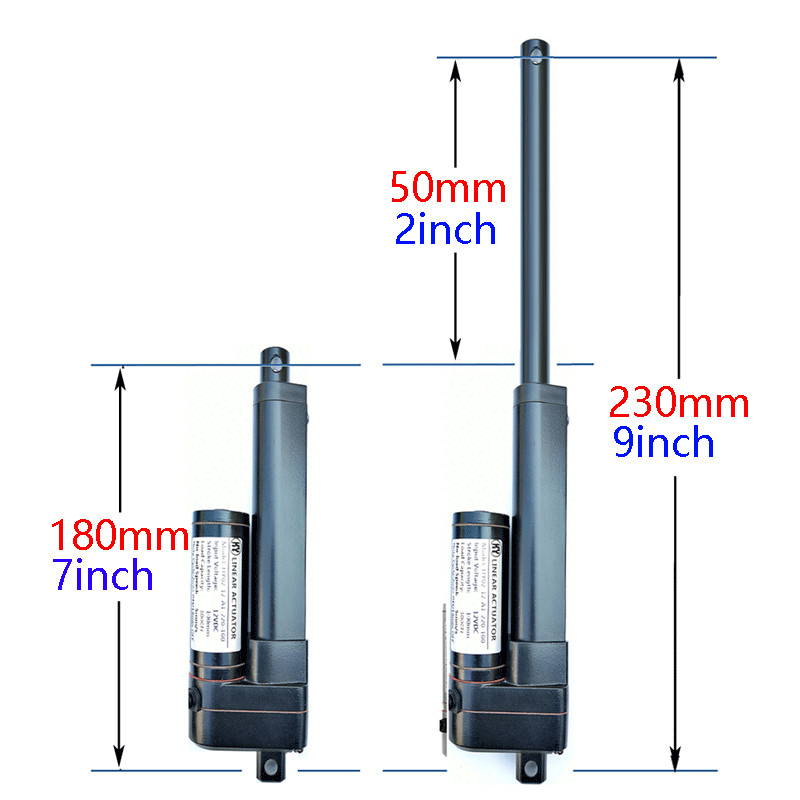800N 12V Linear Actuator Motor Fast Speed 20mm/s Stroke 2\ 800N 12V Linear Actuator Motor Fast Speed 20mm/s Stroke 2\