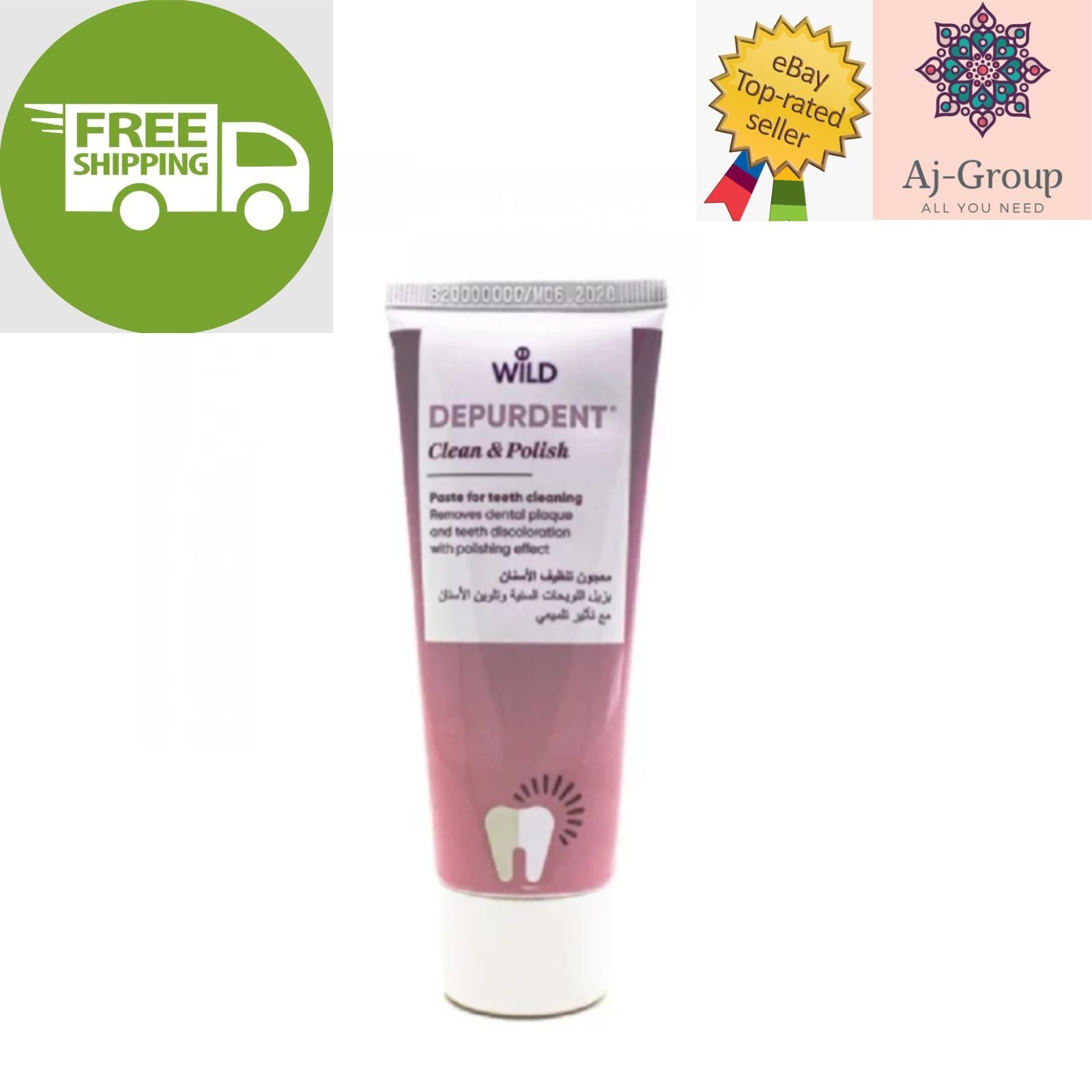 1 Pack X Depurdent Clean & Polish Toothpaste 75ml ⭐FREE SHIPPING⭐