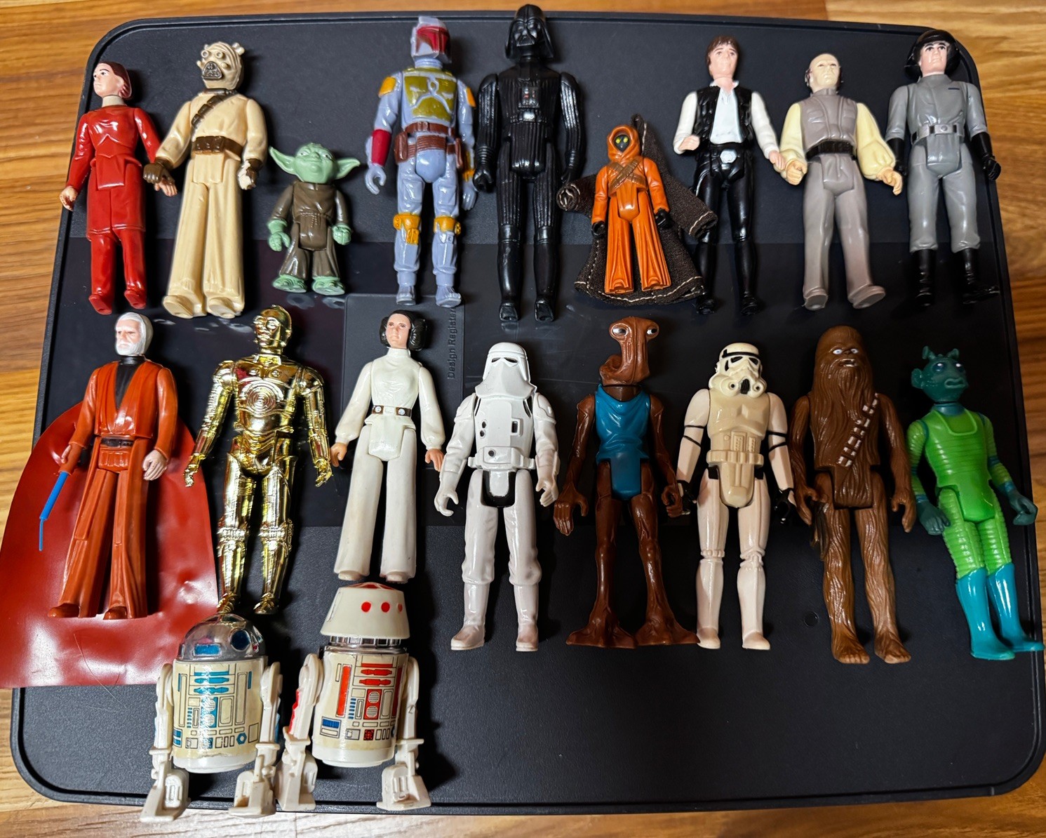Vintage Kenner Star Wars Action 19 Figures and vehicle Lot Original 1977-78