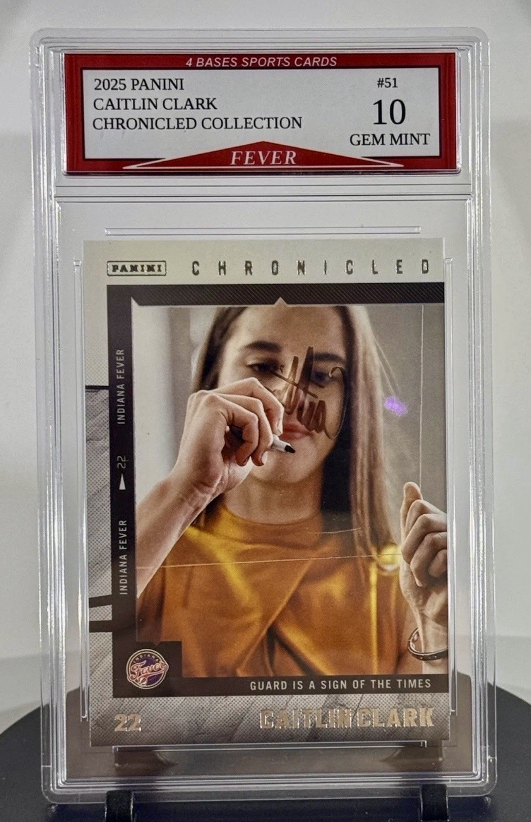 2025 Panini Chronicled Collection Caitlin Clark Indiana Fever Card #51