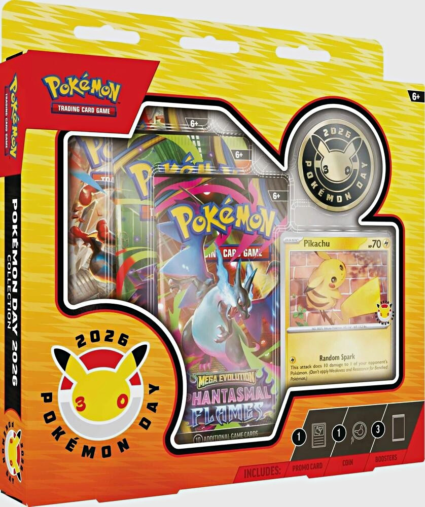 Pokémon TCG Pokémon Day 2026 Collection Box Pikachu Promo 31 Cards English