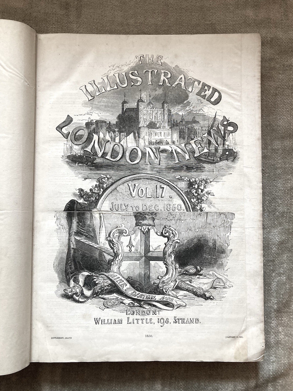 Illustrated London News, Nov., 1850 To April, 1851, Victorian Culture, Good+