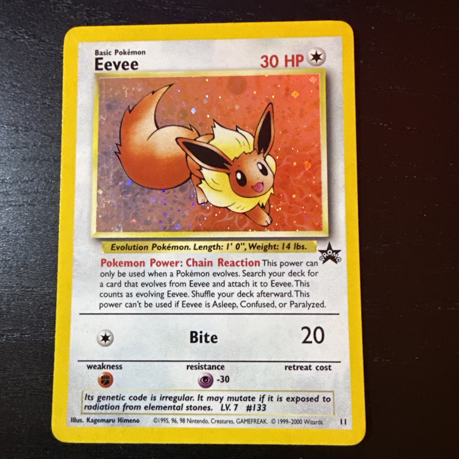 Eevee Wotc Promo 11/53 Holo Promo 2000 English NEAR MINT