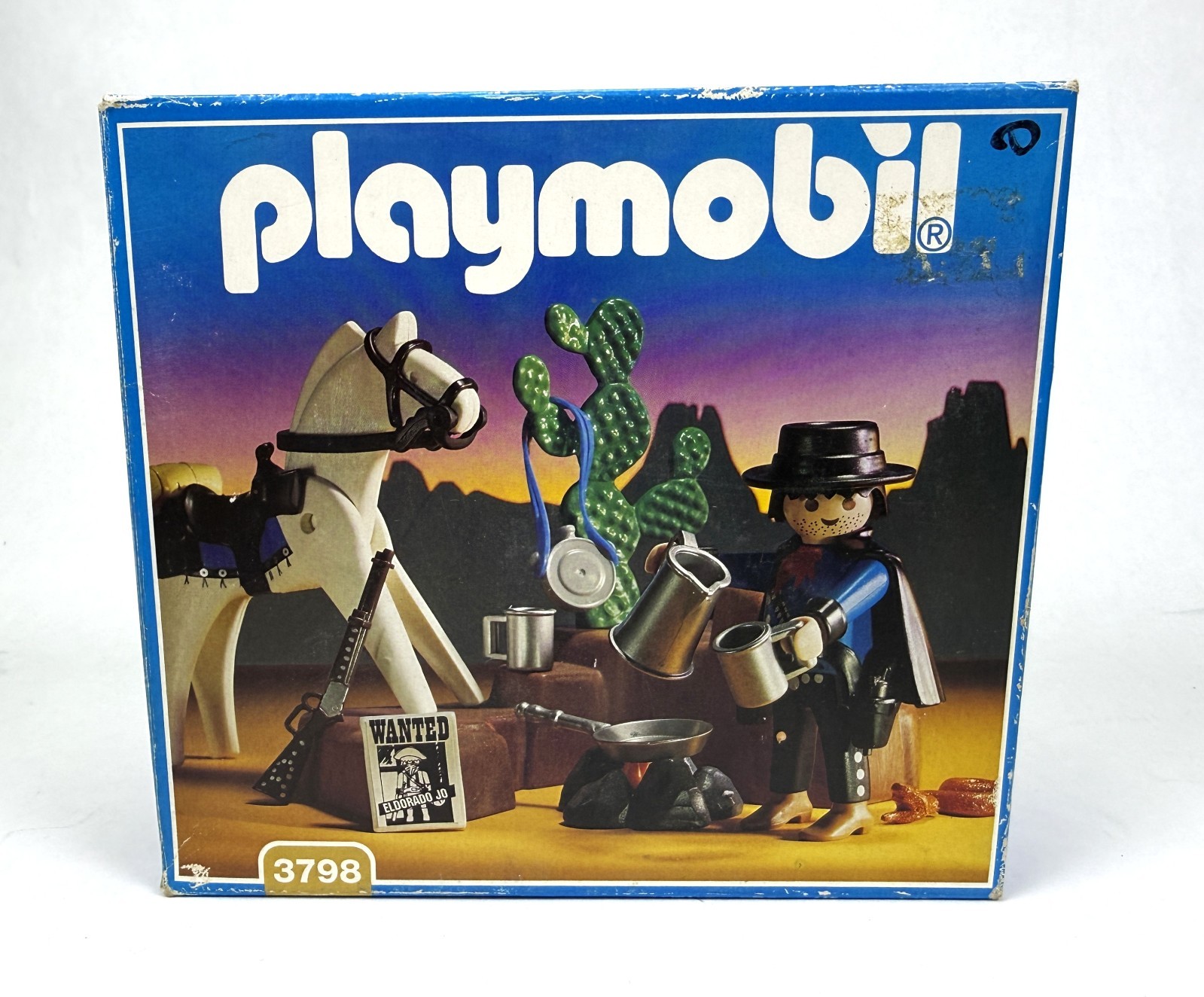 Playmobil 3798 Bounty Hunter Cowboy Vintage Western Set Near Complete w/ Box