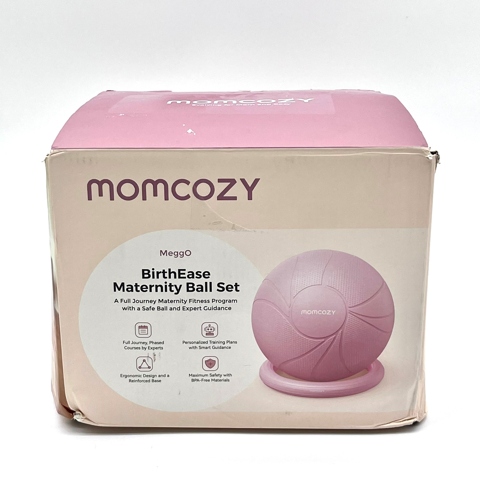 Momcozy MeggO BirthEase Inflatable Maternity Ball Set - Glacier Blue Momcozy MeggO BirthEase Inflatable Maternity Ball Set - Glacier Blue