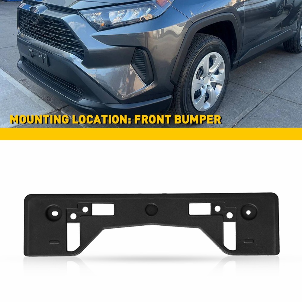 1-10x Front License Plate Tag Holder Bracket For 2019 20 21 22 2023 Toyota RAV4