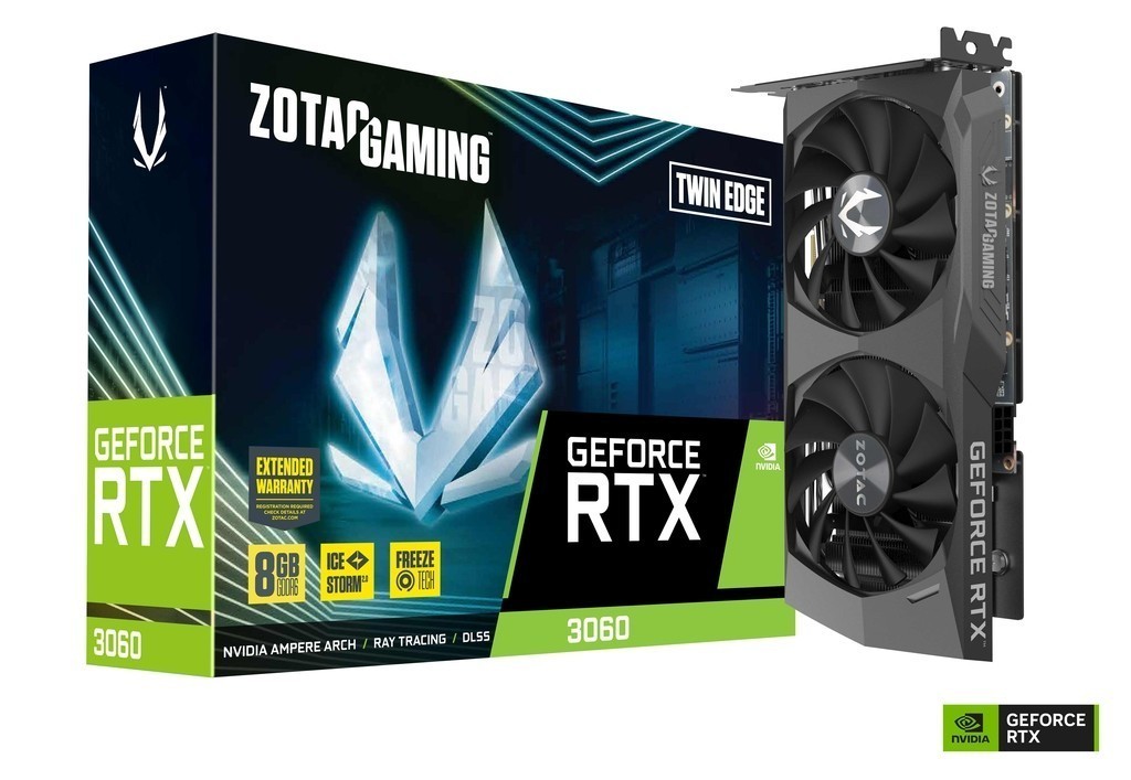 ZOTAC GAMING GeForce RTX 3060 Twin Edge 8GB GDDR6 Graphics Card