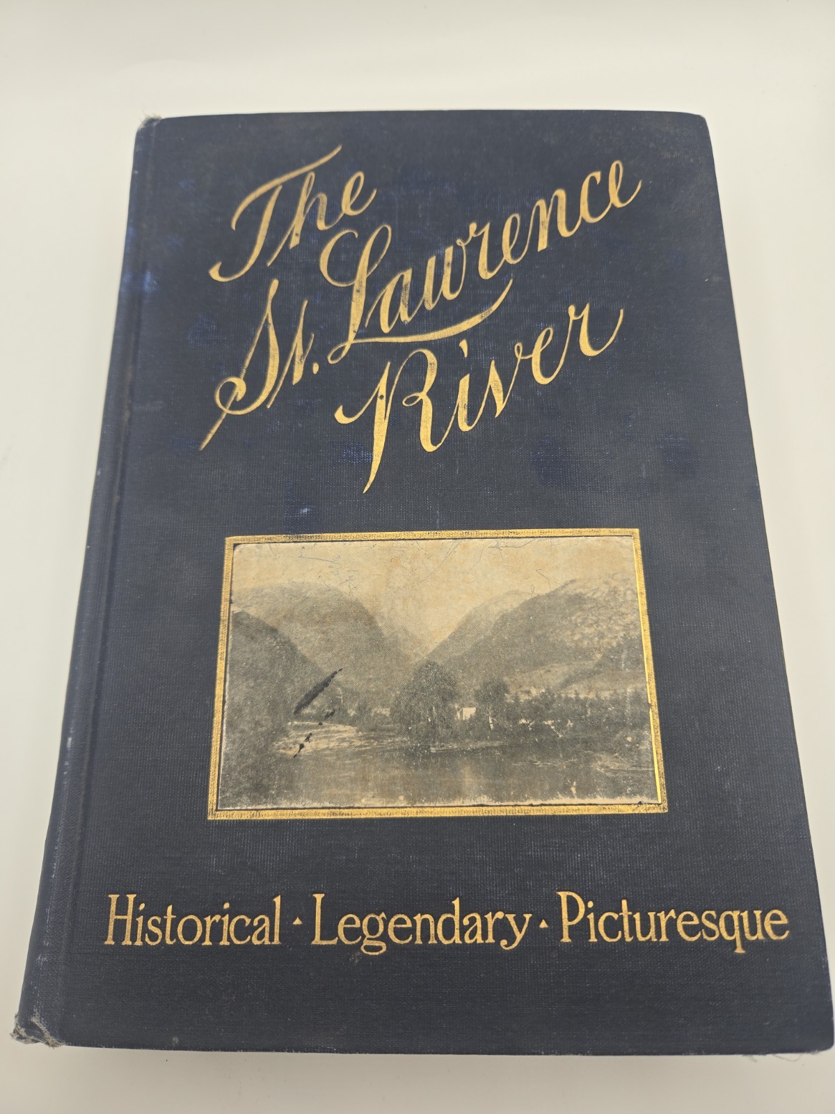 St. Lawrence River 1905 1st Edition Illustrated Canada USA History Color Map 