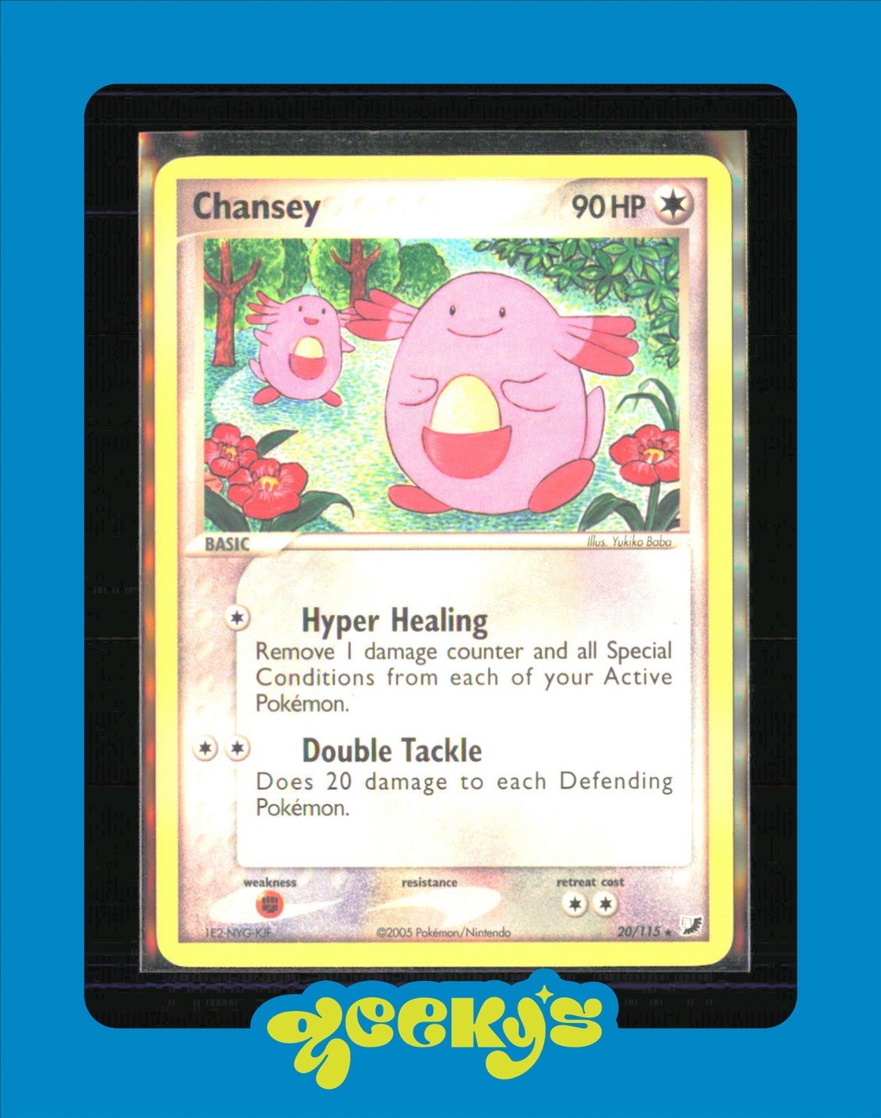 Chansey 20/115 EX Unseen Forces Regular SEE BACK