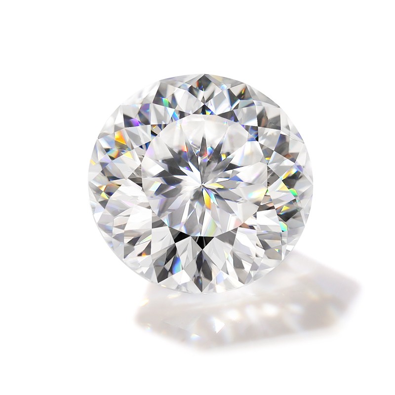 Sparkling D Color Russian Round Cut 0.1-5ct Moissanite Loose Stone GRA VVS1