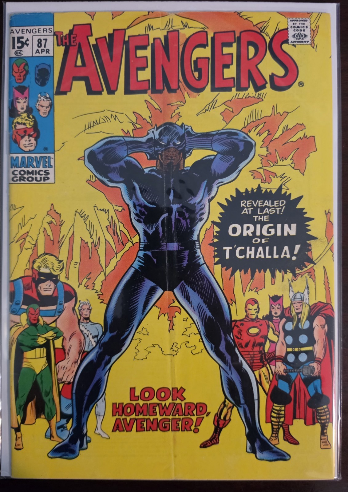 The Avengers #87 VG Origin of The Black Panther (Marvel Comics April 1971) The Avengers #87 VG Origin of The Black Panther (Marvel Comics April 1971)