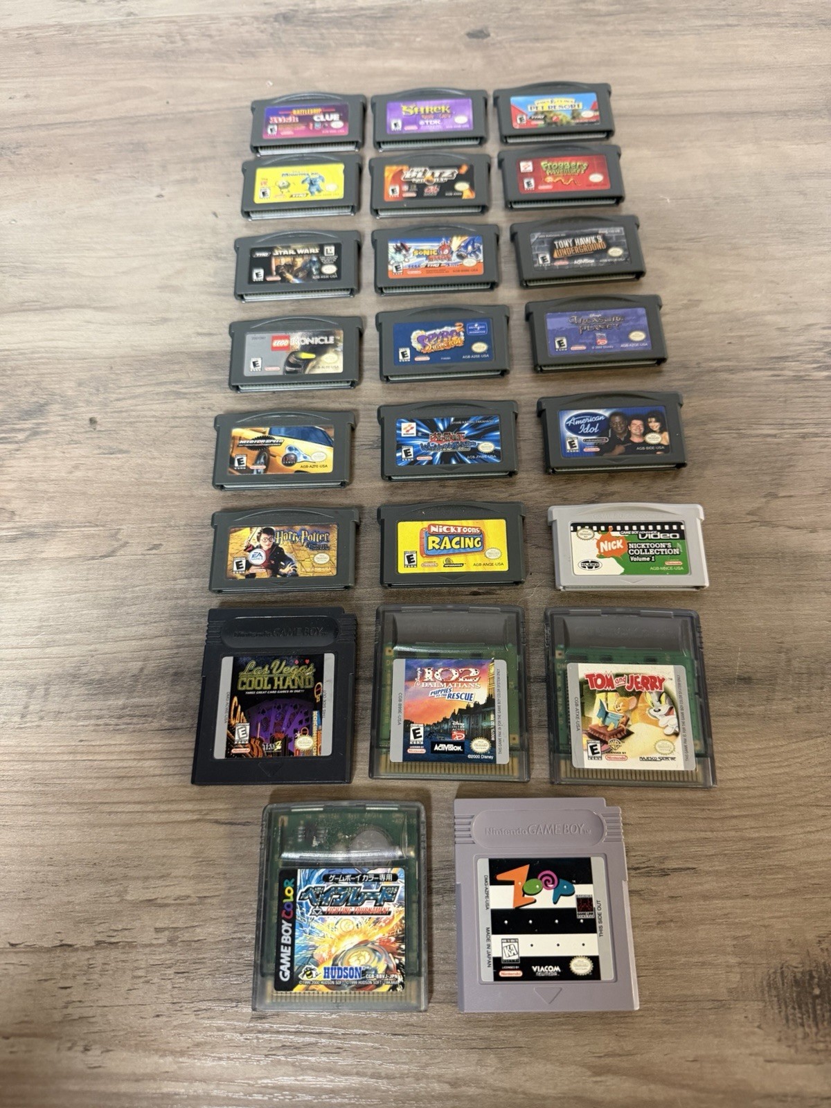 Huge Lot Nintendo Gameboy Advance Video Games Cartridges Color 24 Games Works