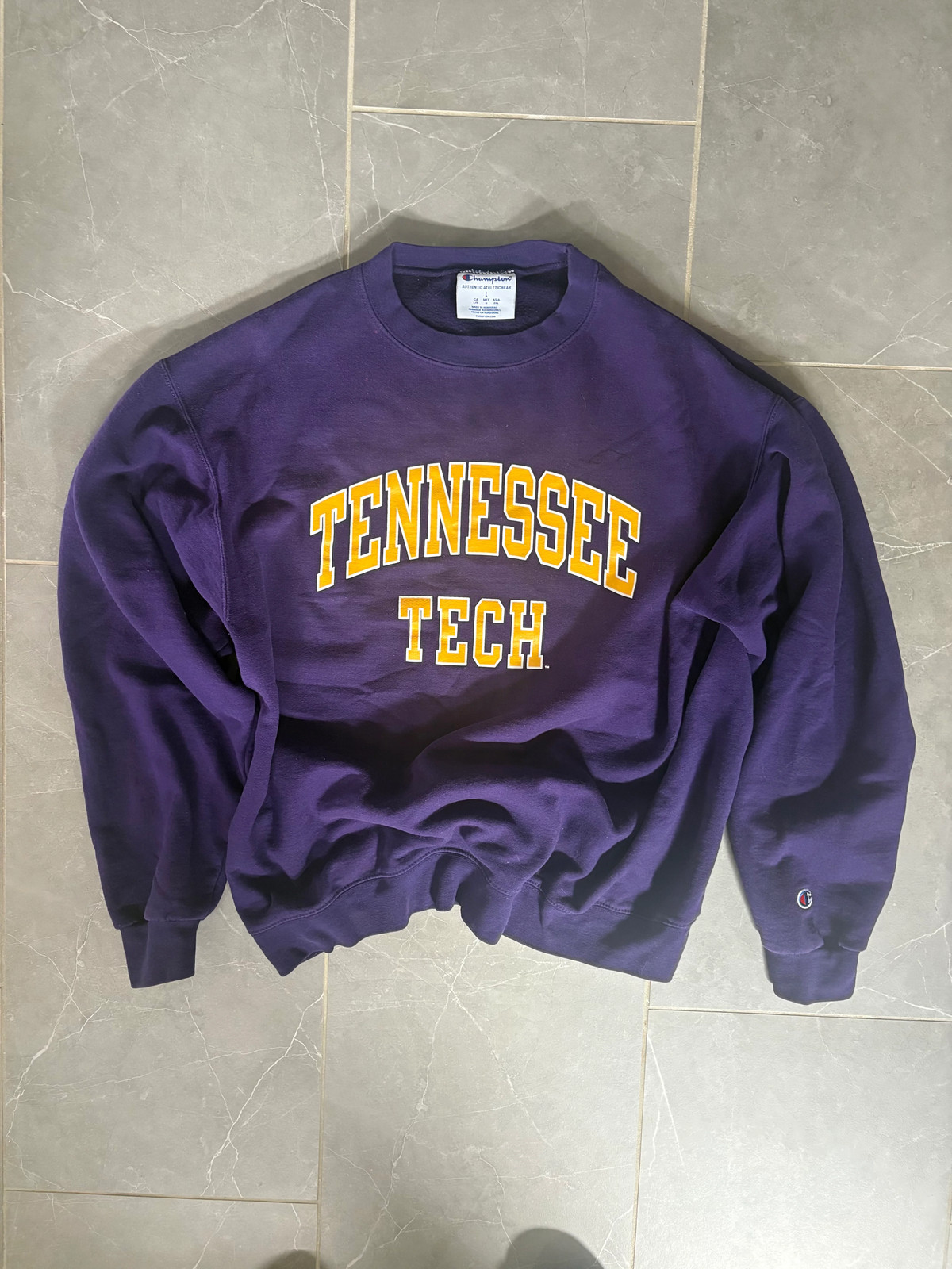 Champion Tennessee Tech Golden Eagles Crewneck Sweatshirt L Vintage 2010s