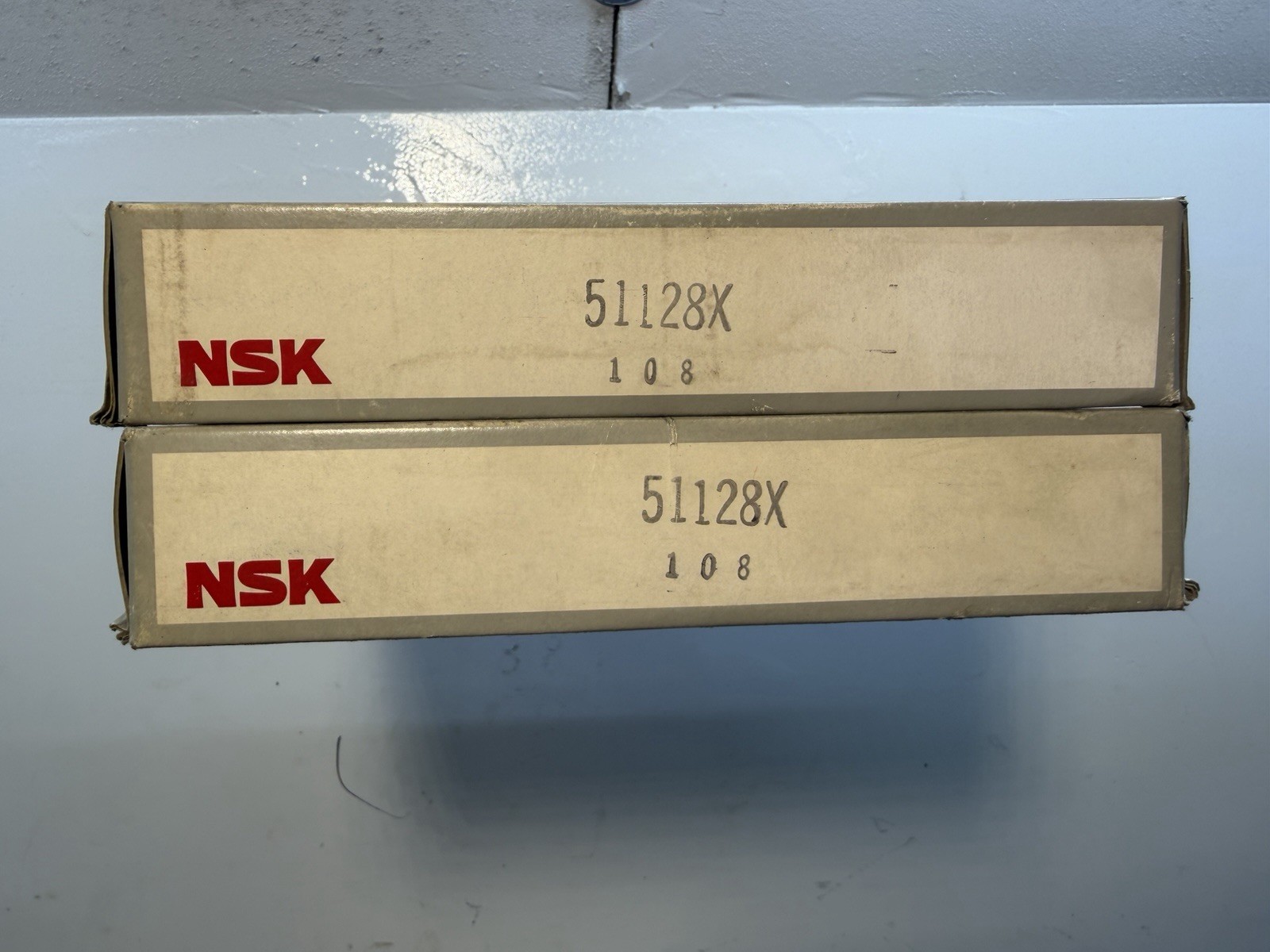Lot of 2 NSK 51128X Thrust Ball Bearings 140 x 180 x 31mm NOS