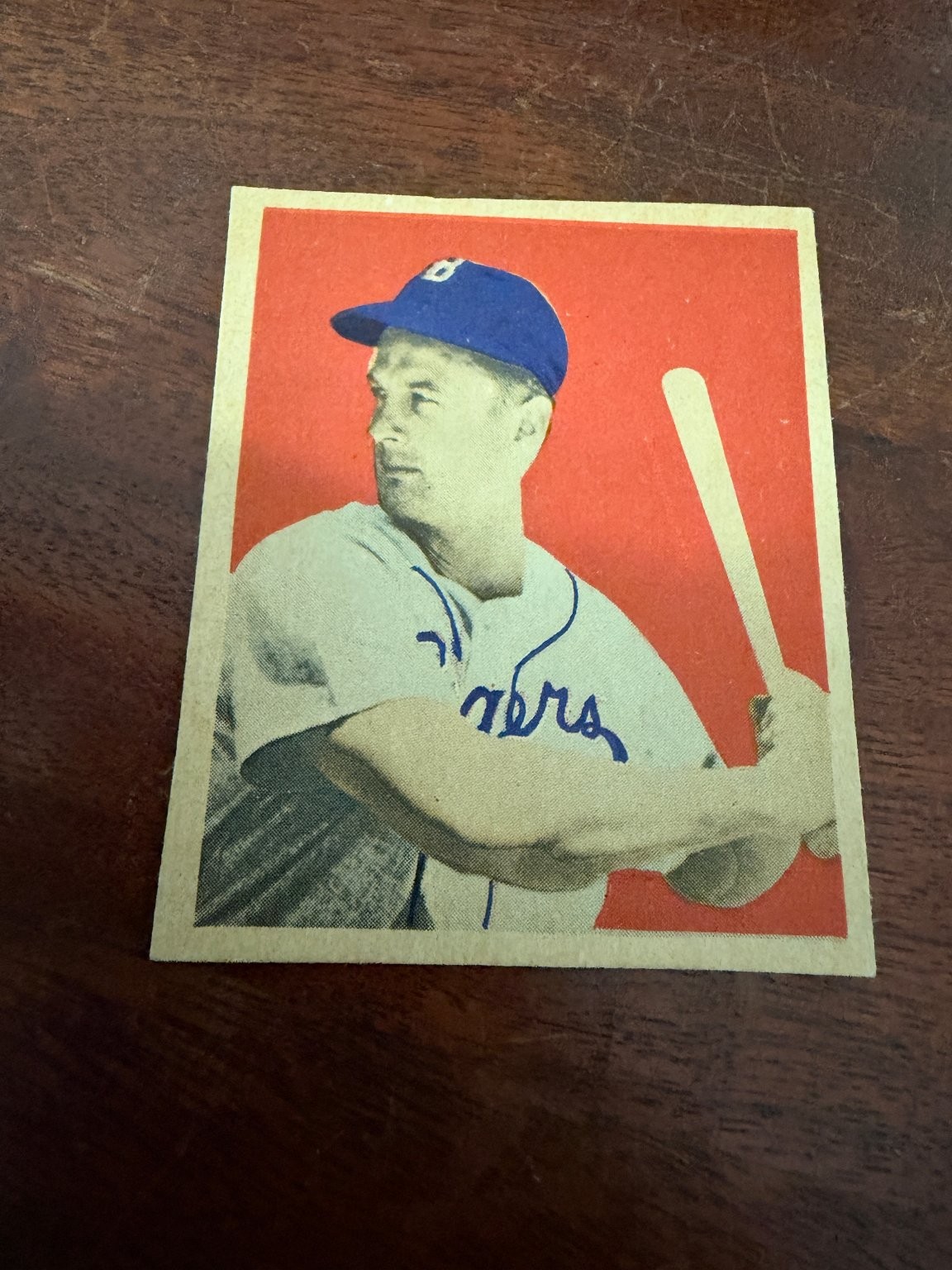 Gene Hermanski Brooklyn Dodgers 1949 Bowman #20 Vintage Baseball Card