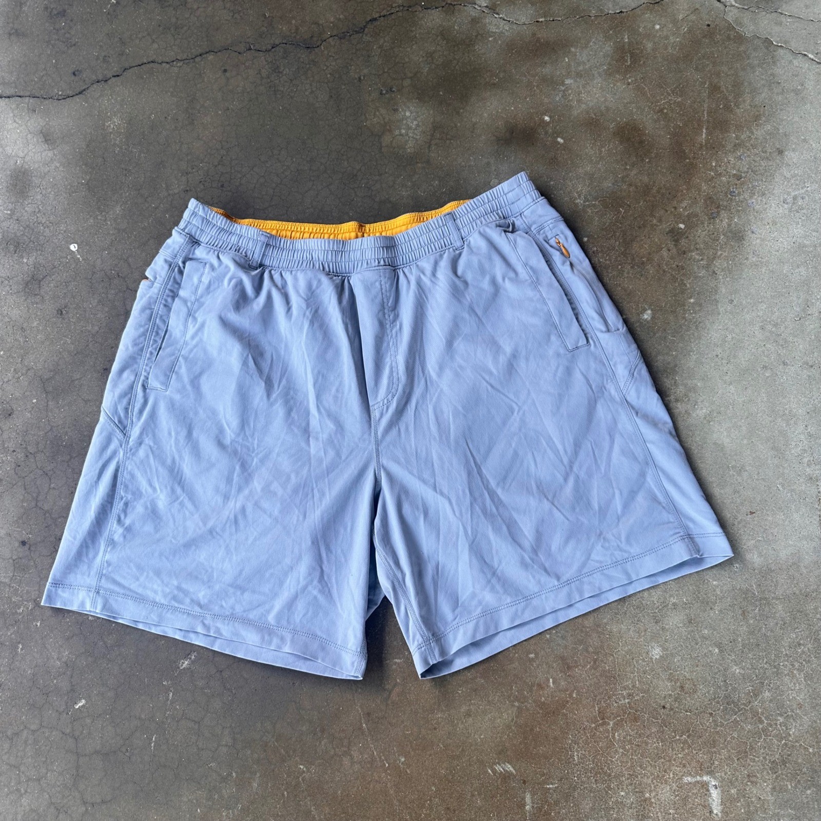 Birddogs Gym Shorts Mens 3XL Blue Excellent Lined Athletic Zipper Pockets