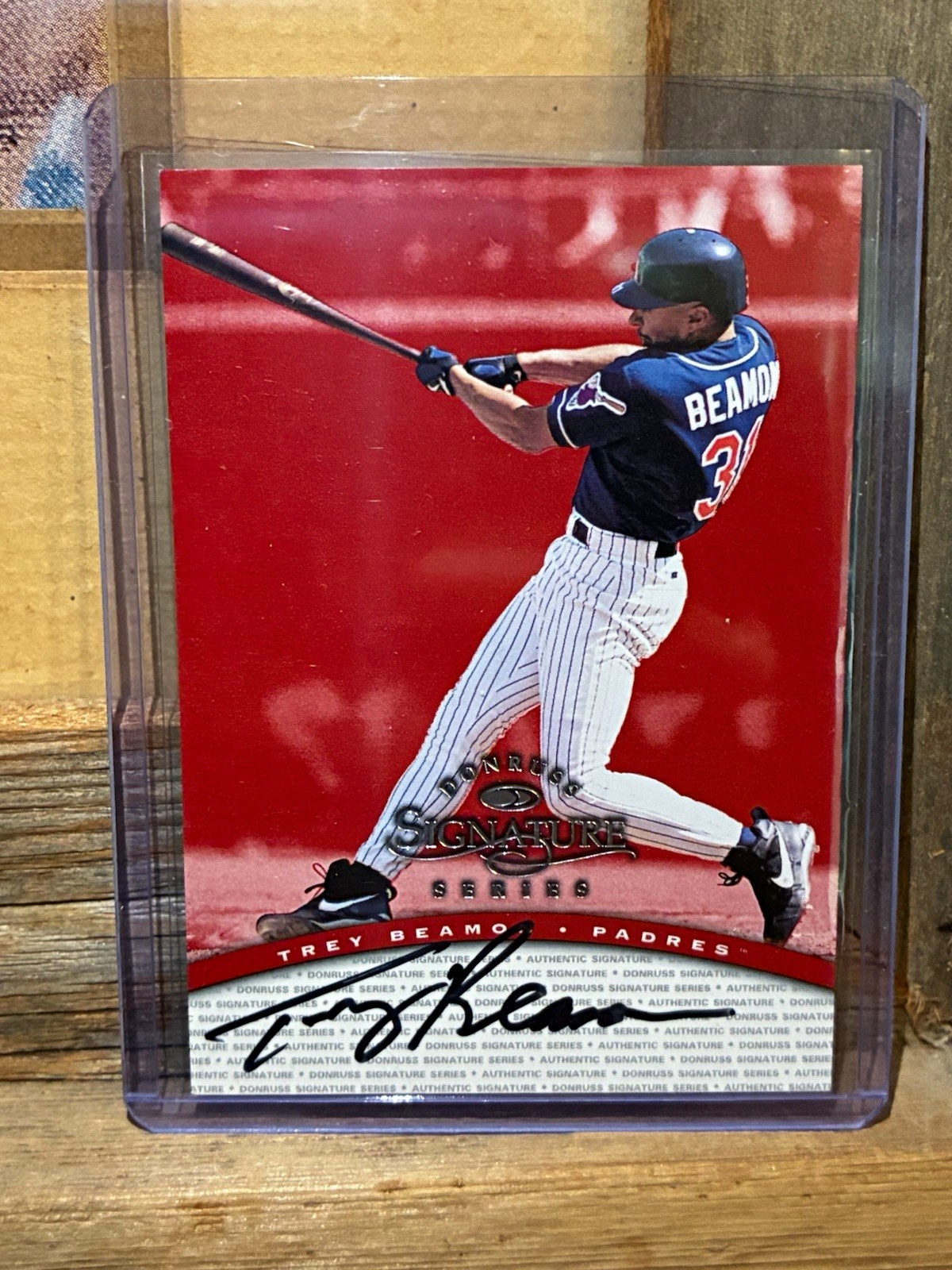 Donruss 1997 Signature Series Authentic Signatures Trey Beamon #34 Auto - Padres