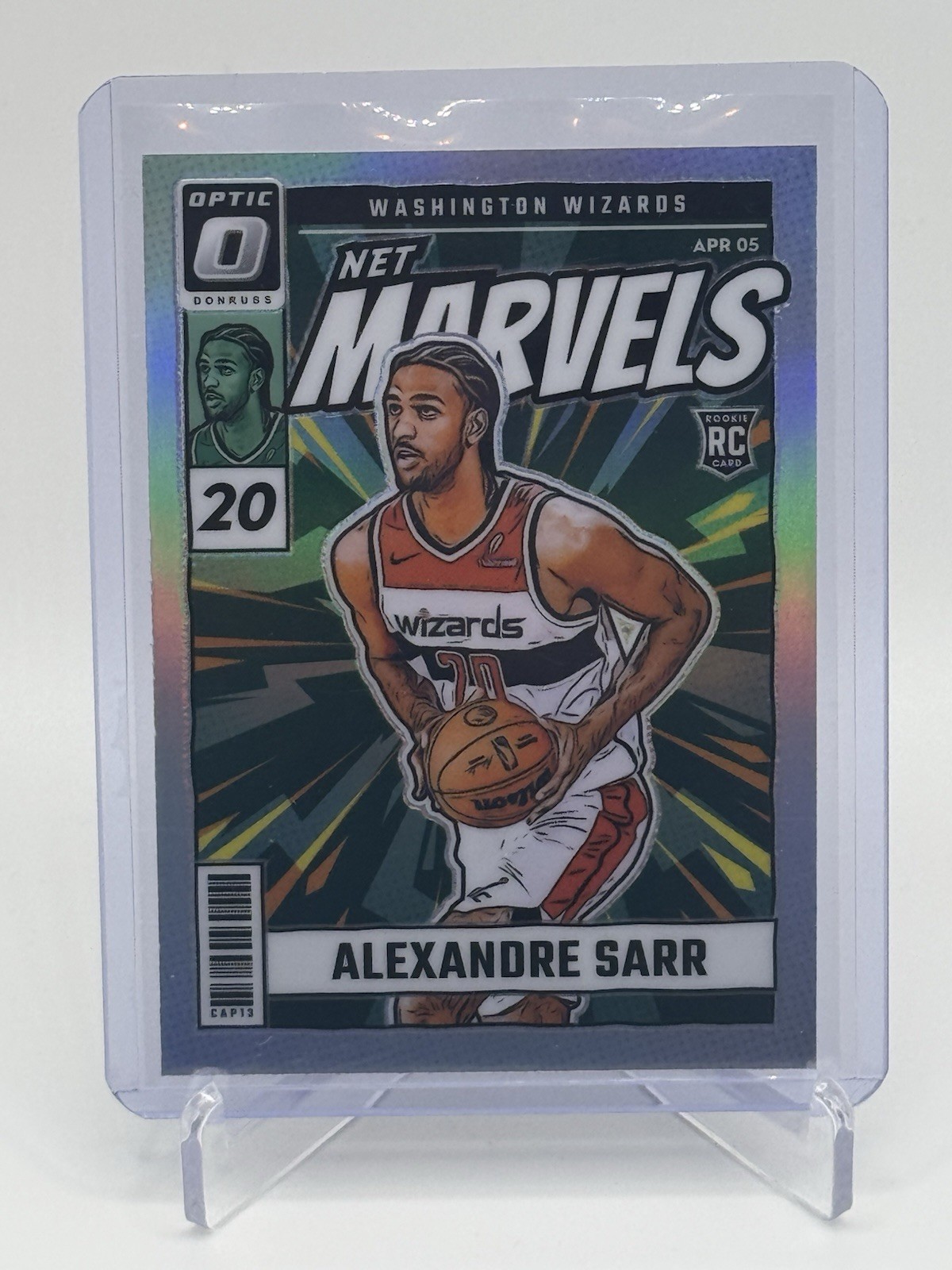 2024-25 Panini Donruss Optic - Net Marvels Alexandre Sarr #7 Silver Prizm RC
