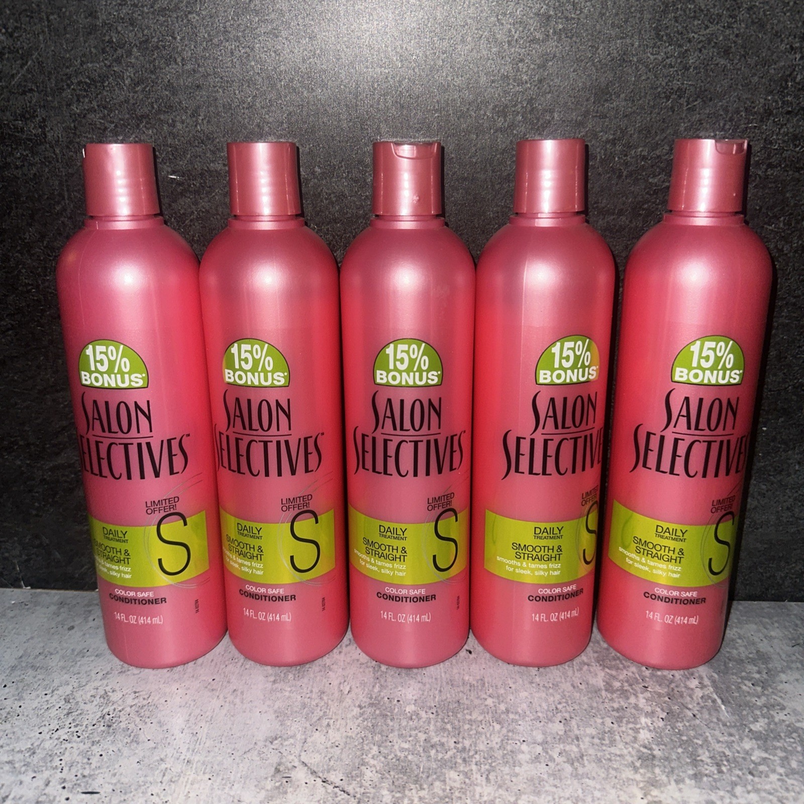 5 Lot Salon Selectives Daily Treatment S Conditioner Smooth & Straight 14oz 5 Lot Salon Selectives Daily Treatment S Conditioner Smooth & Straight 14oz