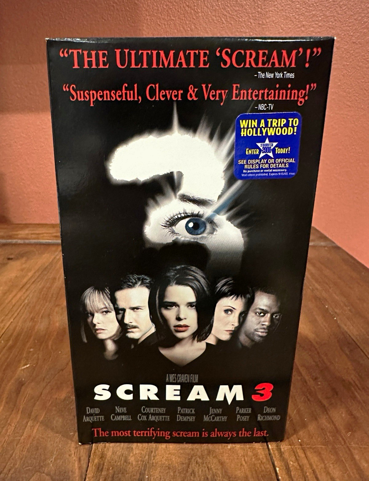 Scream 3 (2000) VHS Dimension Home Video First Print Wes Craven Ghostface Horror