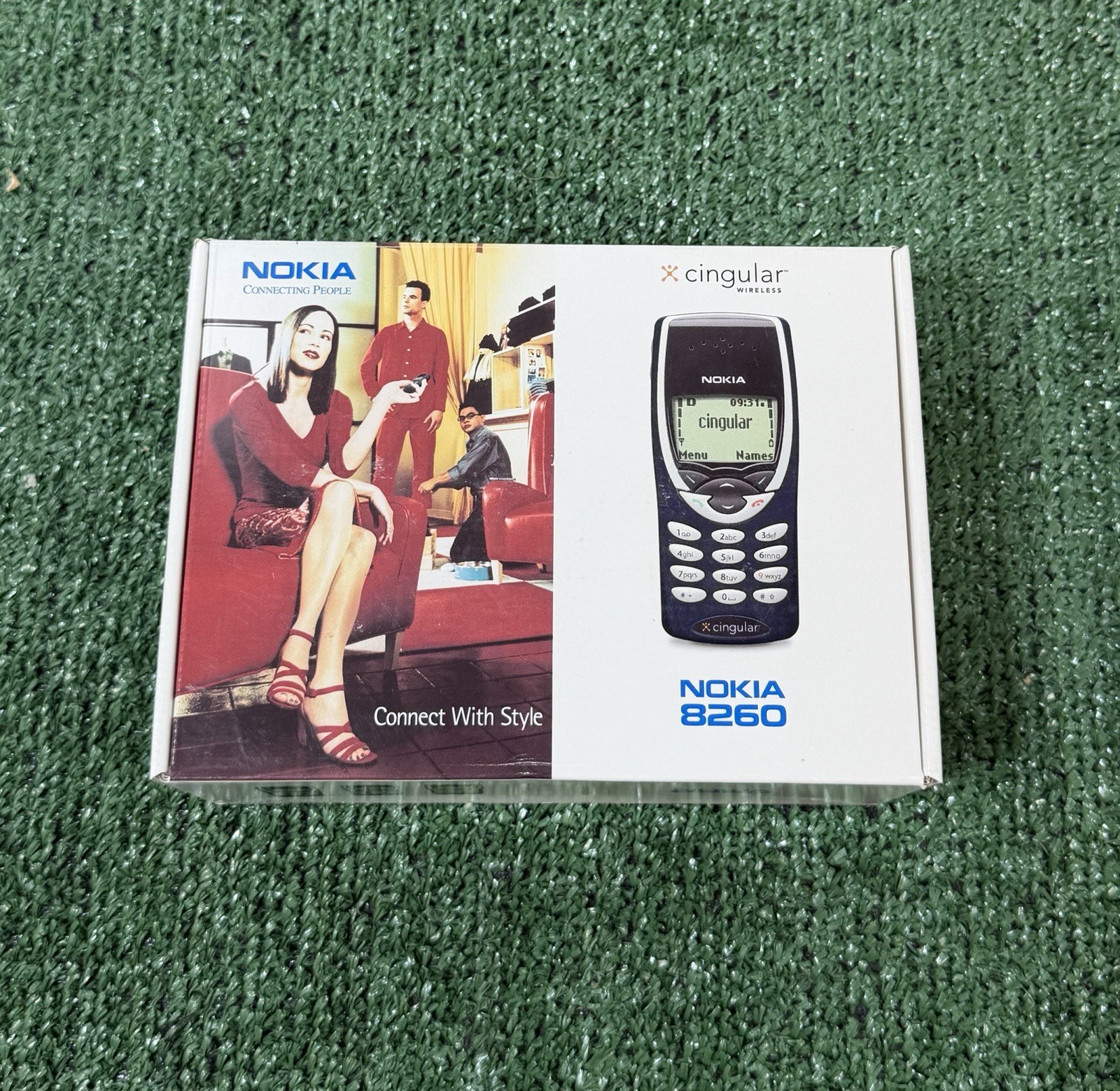 Original Nokia 8260 Blue Vintage Mobile Cell Phone Complete BRAND NEW DEADSTOCK