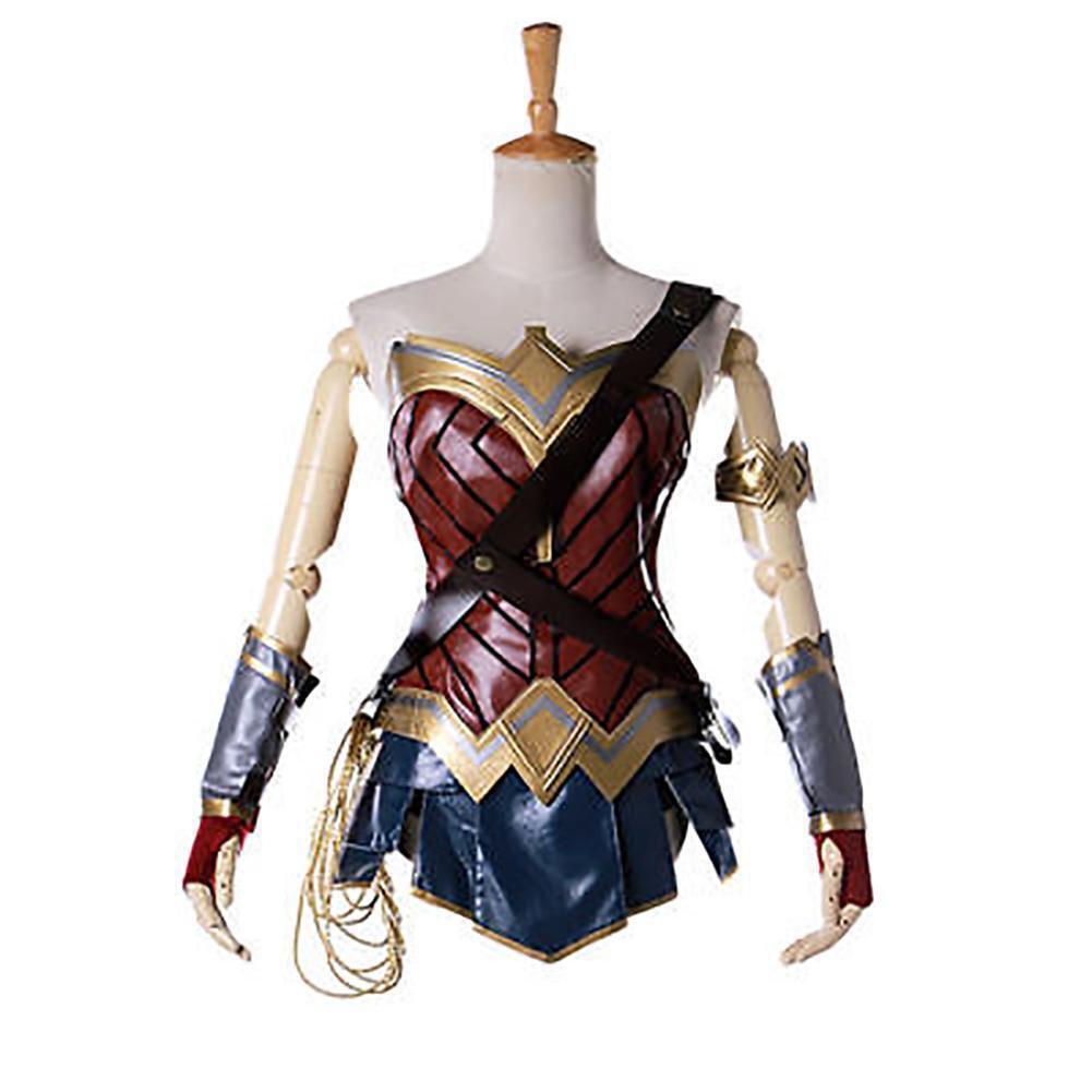 New Cosplay Wonder Woman Costume Diana Princess Dress Dawn of Justice Full Set