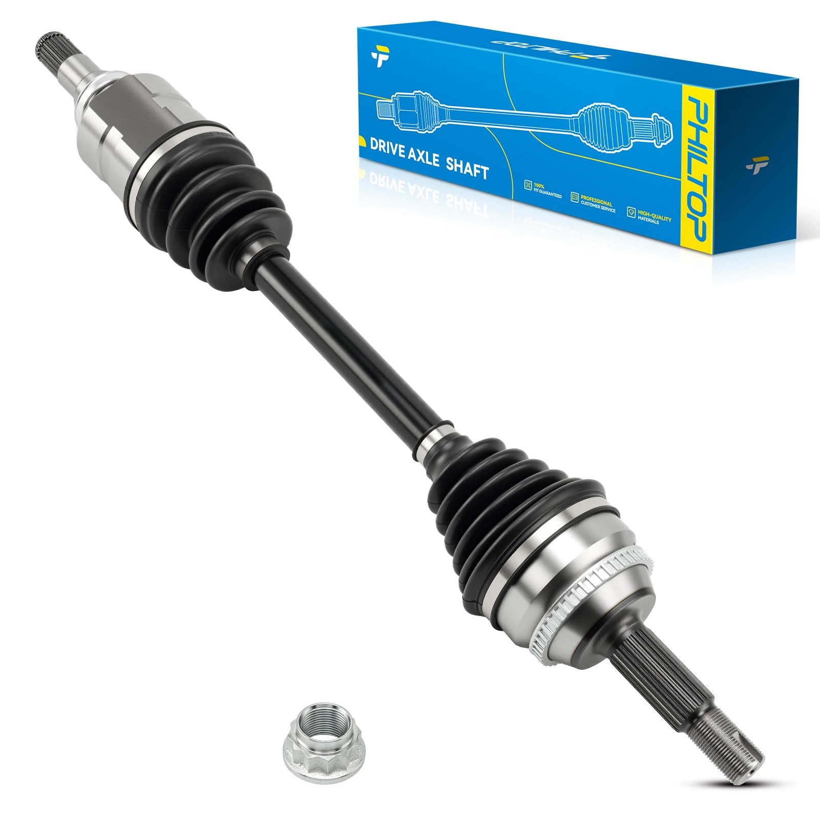 PHILTOP Front Left CV Axle Shaft Assembly for Toyota Matrix 2003-2008 Pontiac