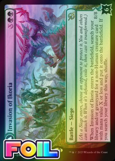 x1 Invasion of Ikoria // Zilortha, Apex of Ikoria MOM MTG 190 FOIL RARE M/NM 1x