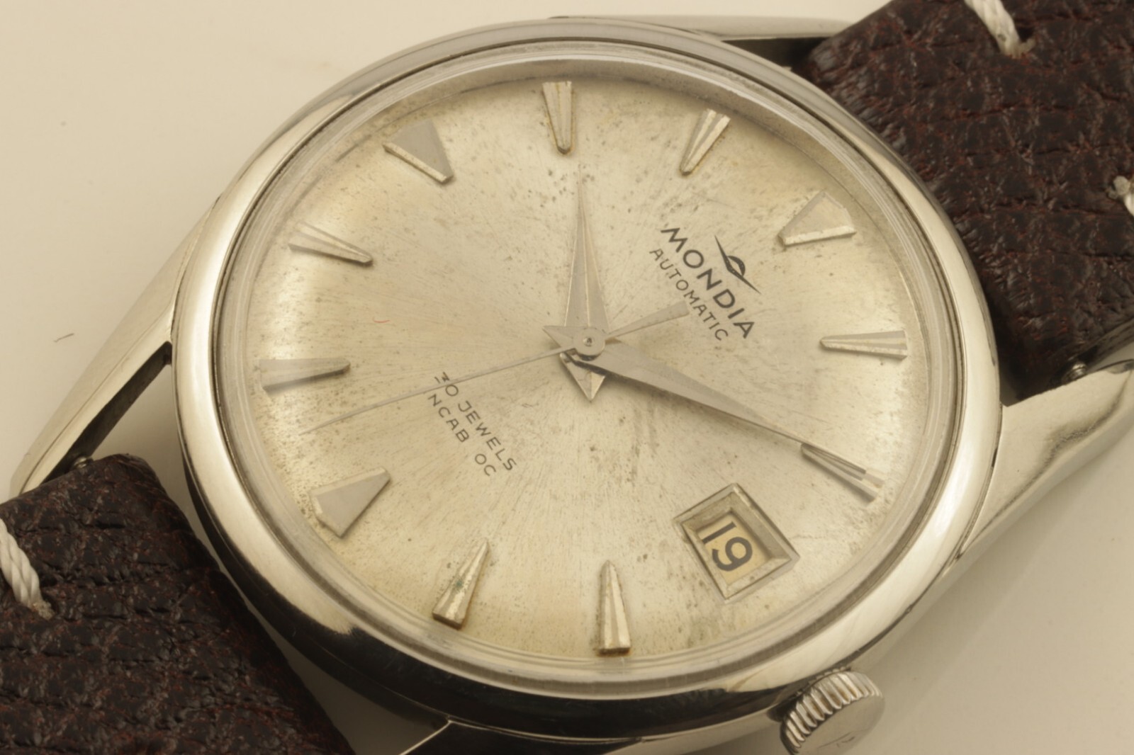 USED MONDIA AUTOMATIC MEN WORKING WRISTWATCH EXCELLENT  SERVICED RECENTLY NO10
