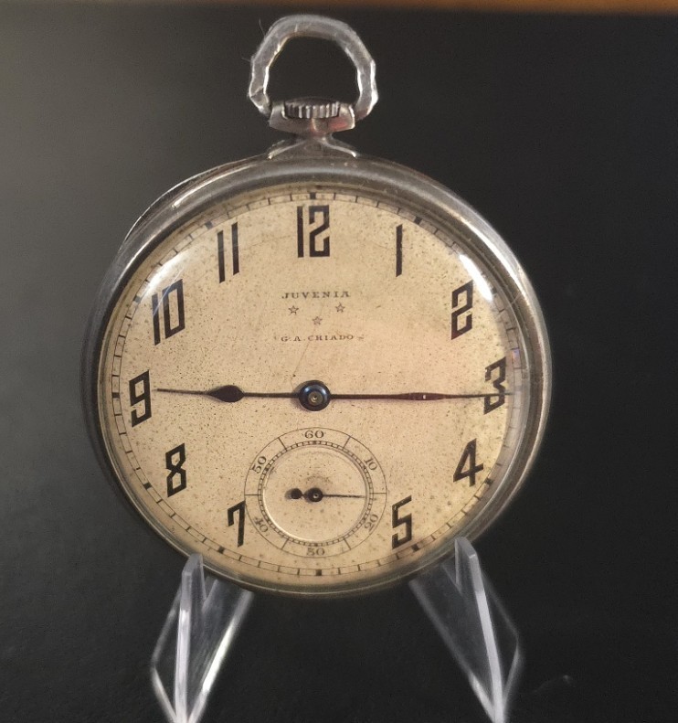 Antique Swiss Pocket Watch JUVENIA .900 Silver Antique Swiss Pocket Watch JUVENIA .900 Silver