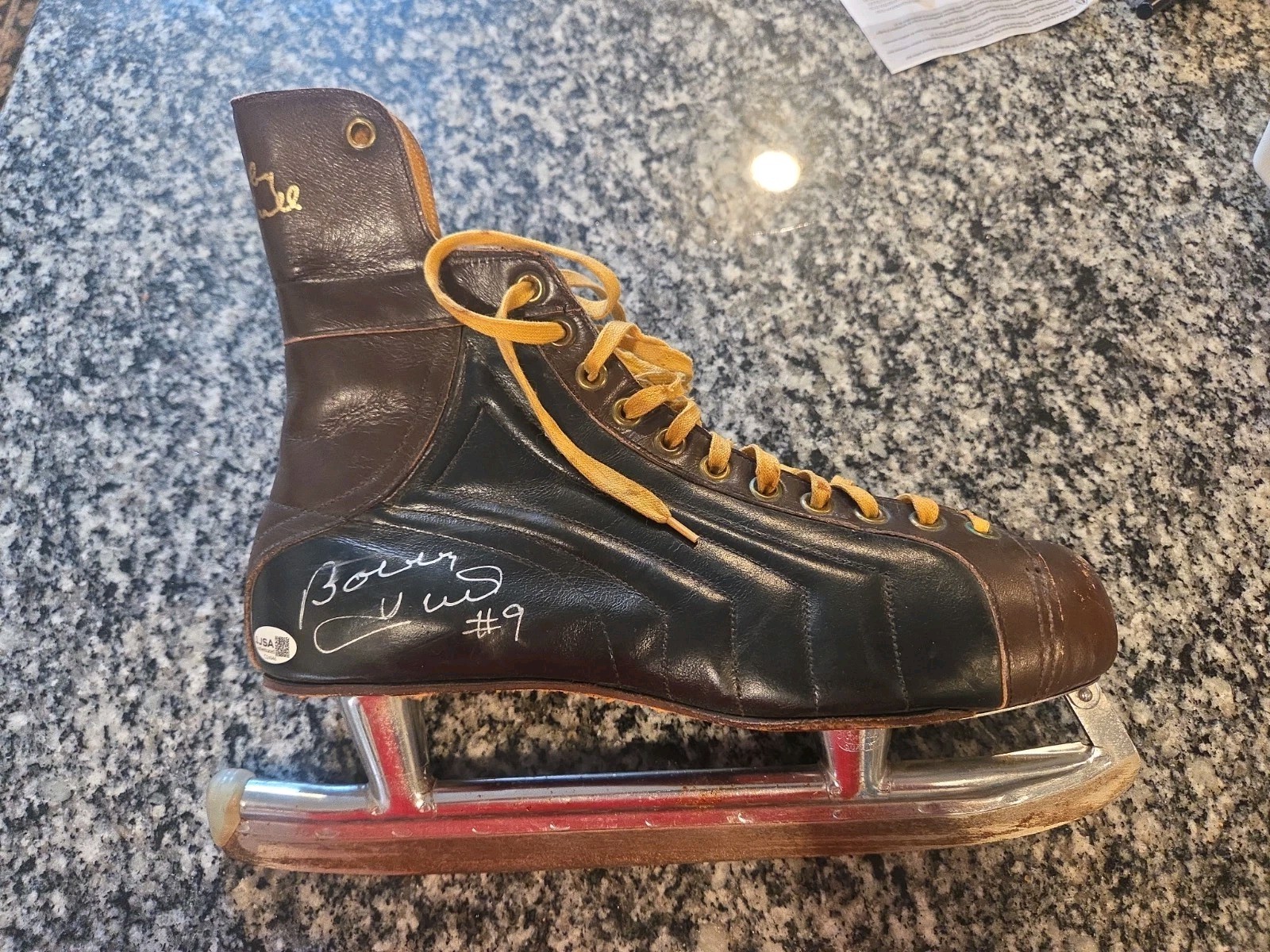 Bobby Hull Signed JSA COA Vintage Skate #9 Autograph Chicago Blackhawks HOF