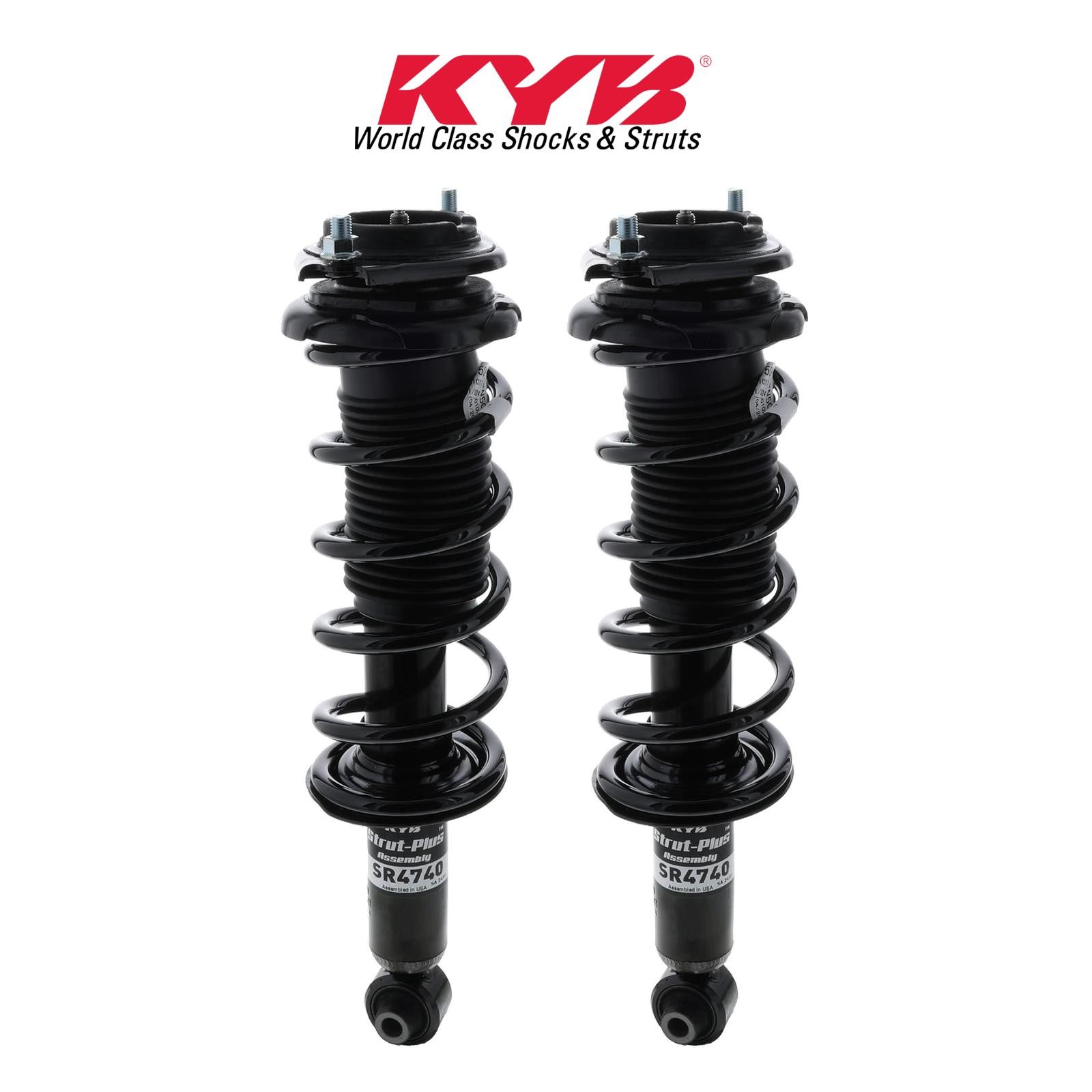 KYB Strut-Plus Kit - 2 Rear Suspension Strut and Coil Spring Assembly SR4740