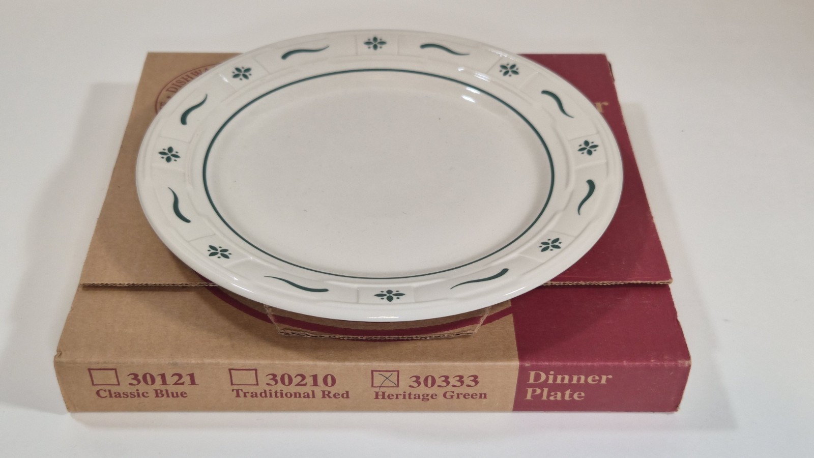 Longaberger Pottery - Woven Traditions Heritage Green 10.25\