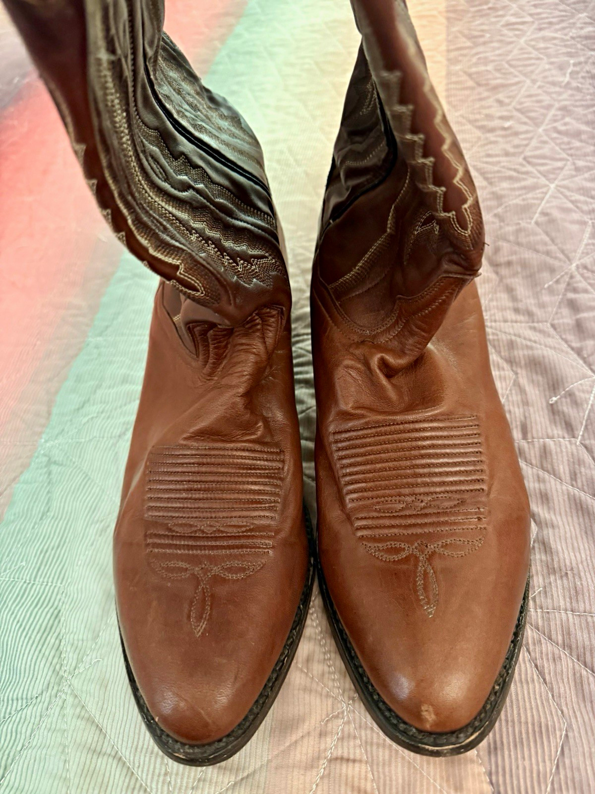 Dan Post Brown Western Cowboy Boots, Size 9 EW Dan Post Brown Western Cowboy Boots, Size 9 EW