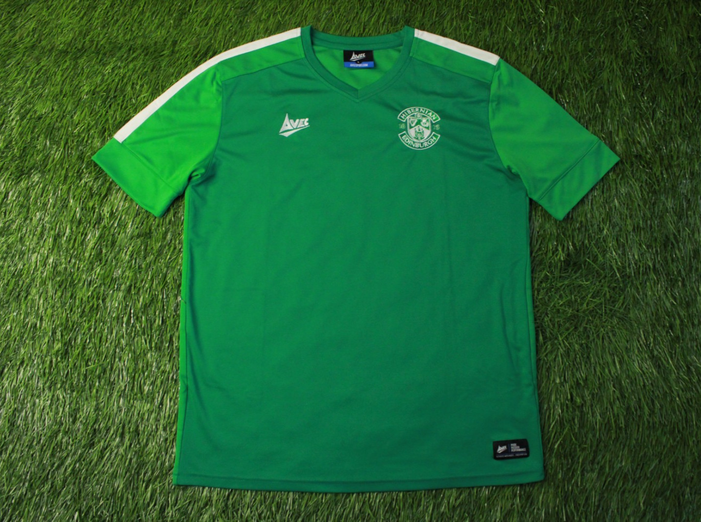 HIBERNIAN 2020-2021 FOOTBALL SOCCER SHIRT JERSEY TRAINING AVEC ORIGINAL SIZE L