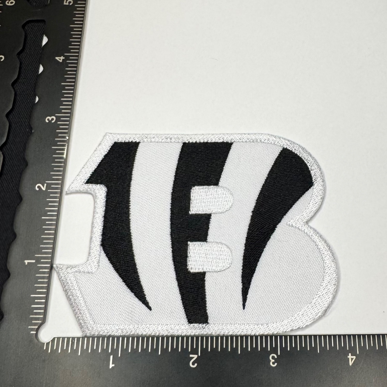 Cincinnati Bengals iron on patch White Orange