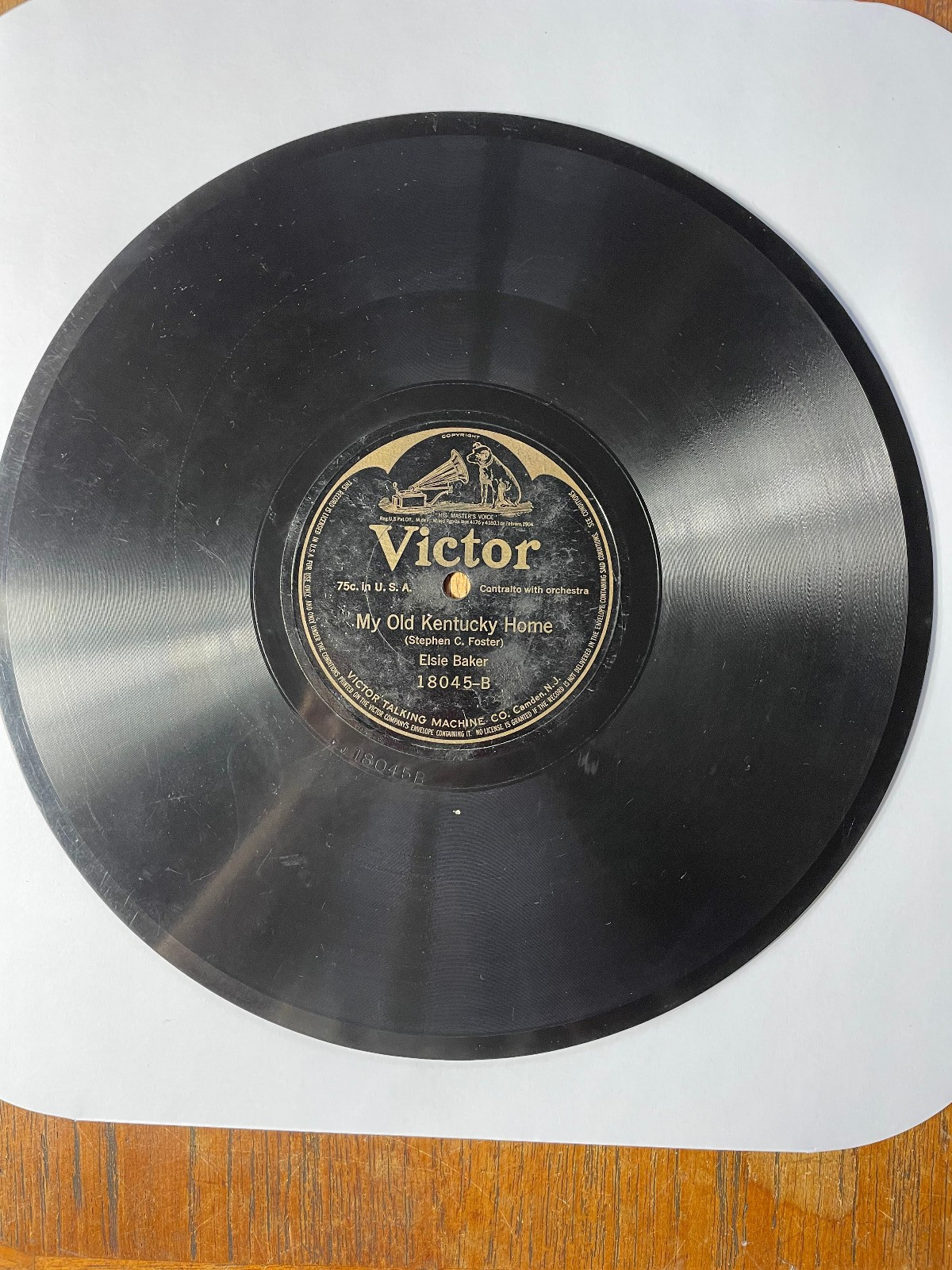 Elsie Baker - Home , Sweet Home / My Old Kentucky Home  1916 Victor 18045 - 78