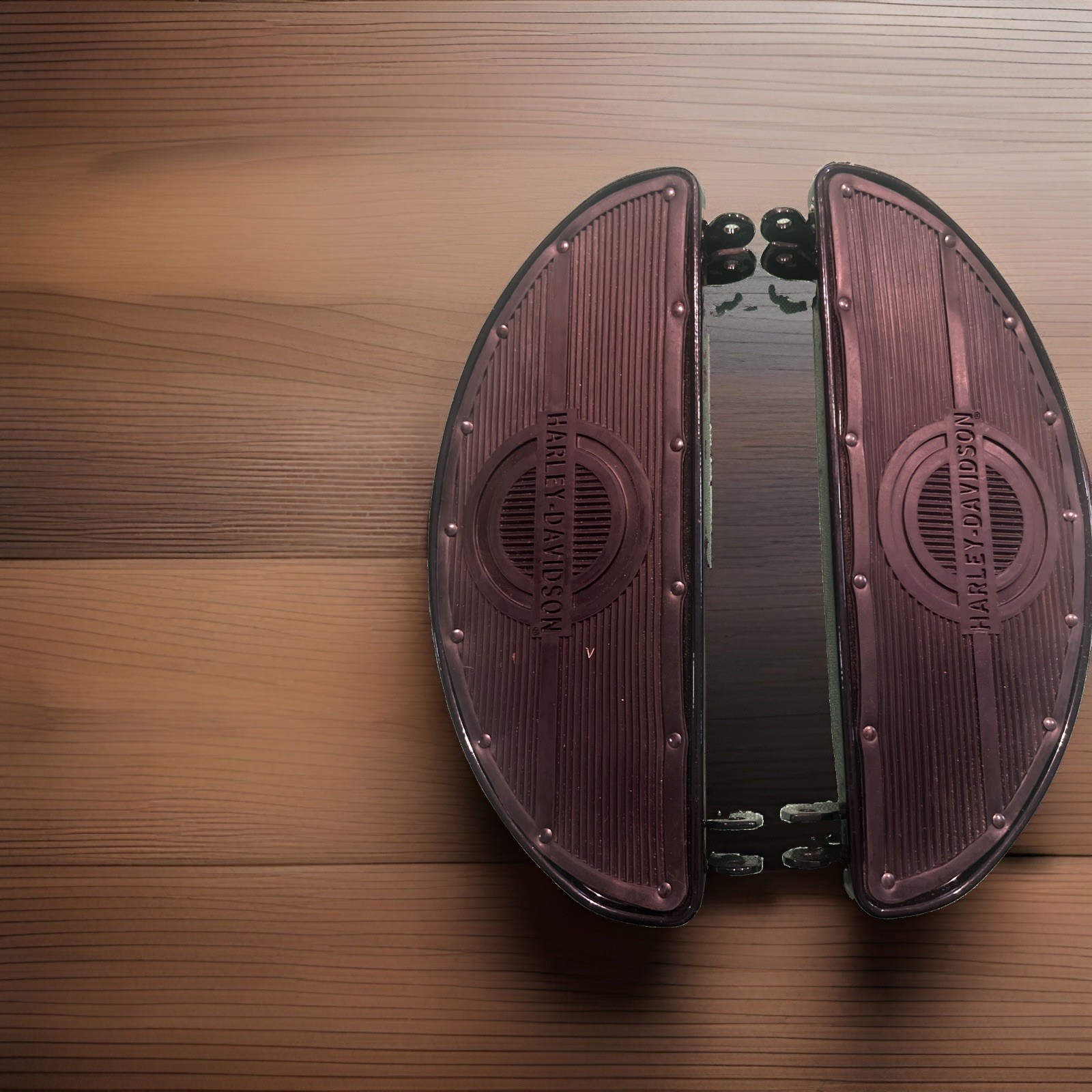 Harley Davidson Panhead Floorboards Rubber Pads Rivited Harley Davidson Panhead Floorboards Rubber Pads Rivited