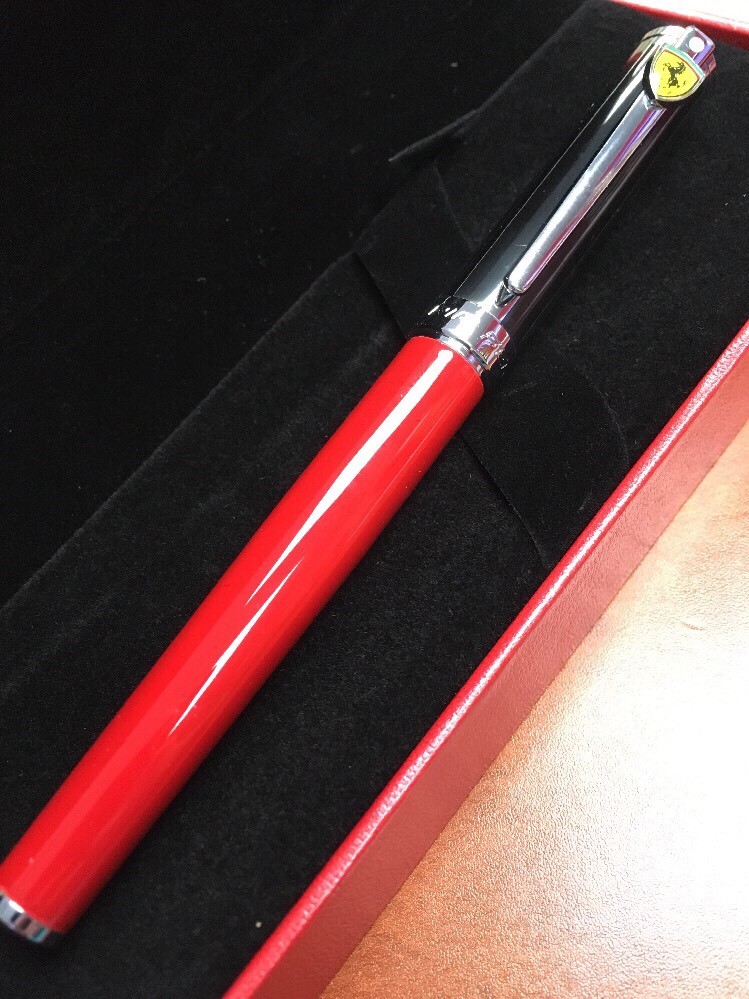 Sheaffer Ferrari Rosso Corsa Fountain Pen “F” Nib -- DAMAGED BOX